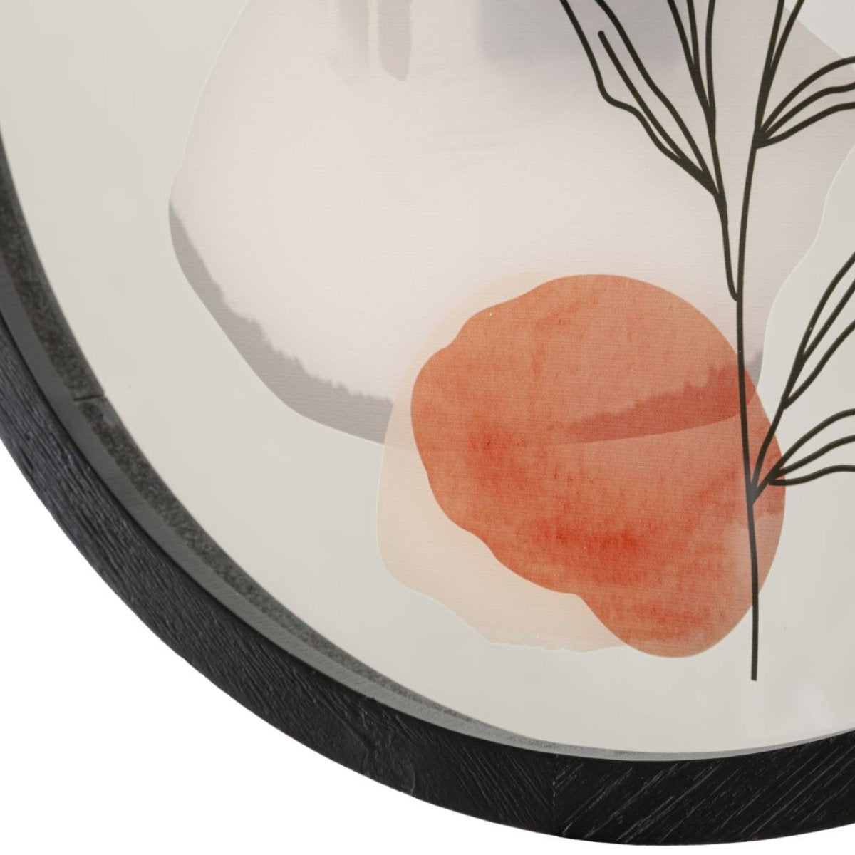 Horloge murale 40 cm Rose Calliope Blanc et Noir - vue 5