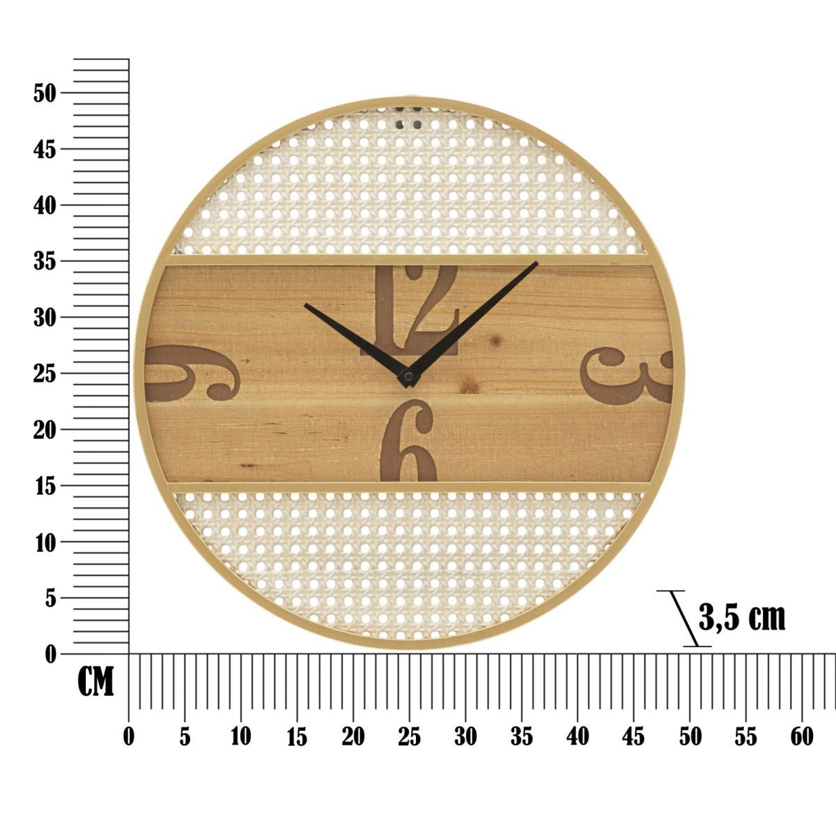 Horloge murale 50 cm Stefano Bois - vue 6