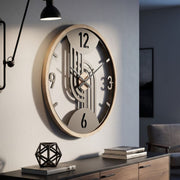 Horloge murale 60 cm Gideon Noir