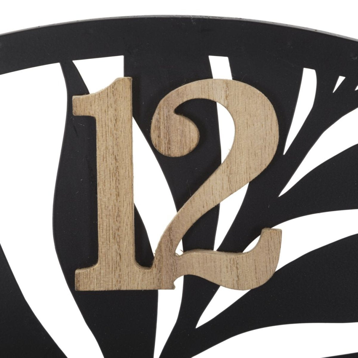 Horloge murale 60 cm Ignace Noir et Bois - vue 5