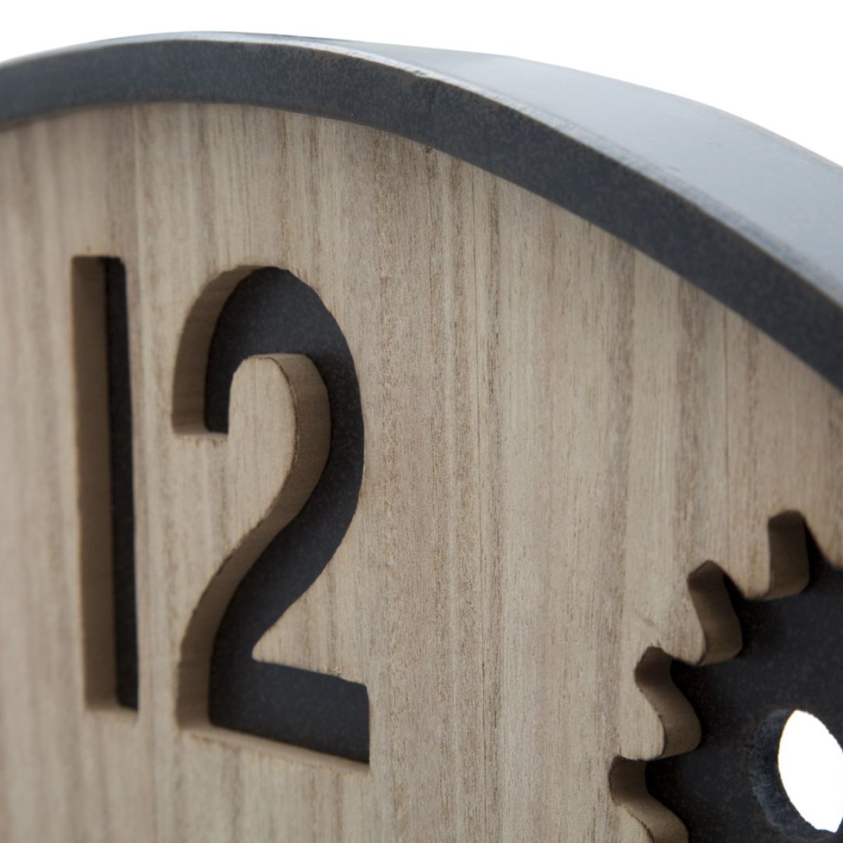 Horloge murale 60 cm Magnus Bois et Noir - vue 5