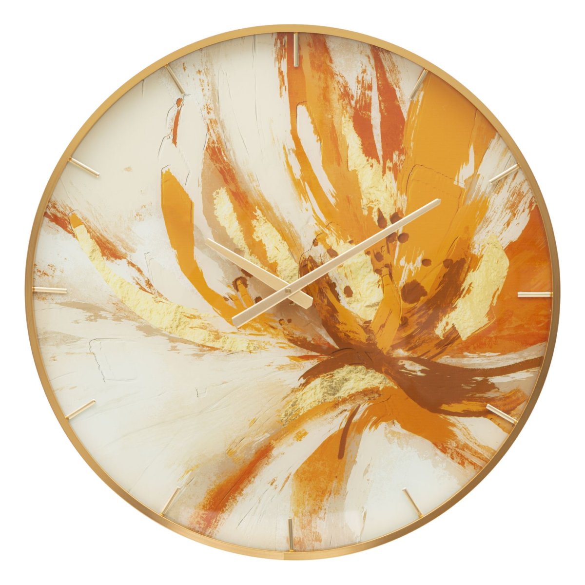 Horloge murale 60 cm Millie Orange et Blanc - vue 2