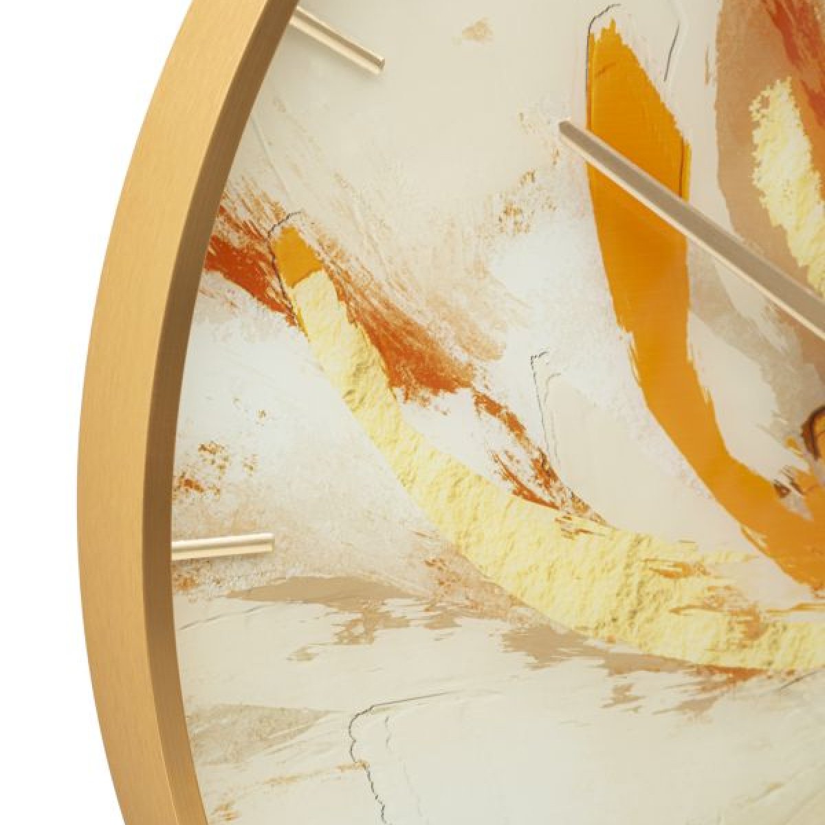 Horloge murale 60 cm Millie Orange et Blanc - vue 4