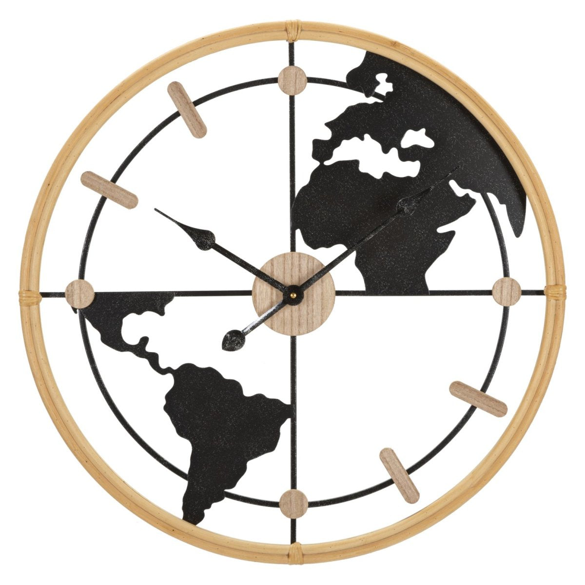 Horloge murale 60 cm Mondo Noir et Doré - vue 2