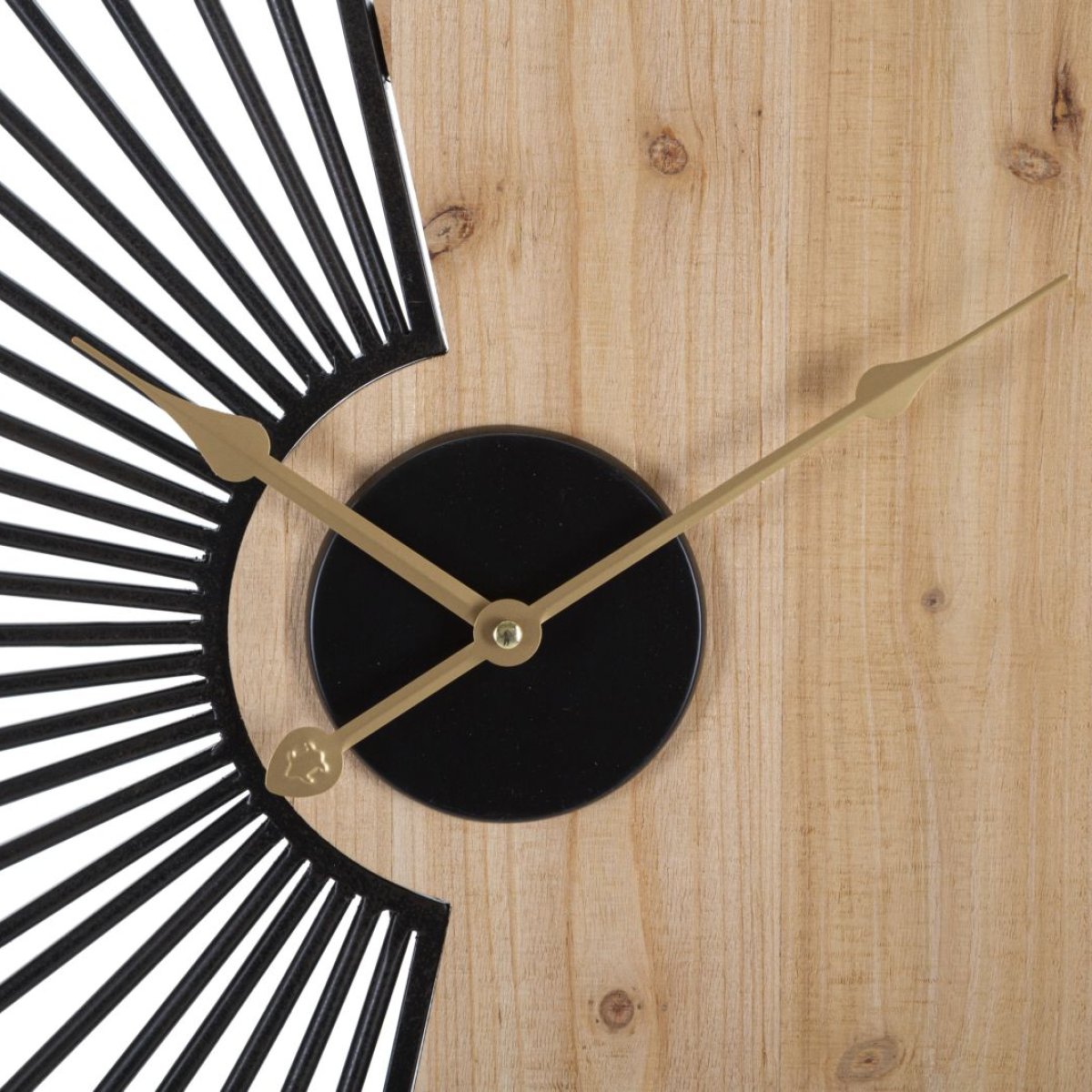 Horloge murale 60 cm Ottavia Bois et Noir - vue 3