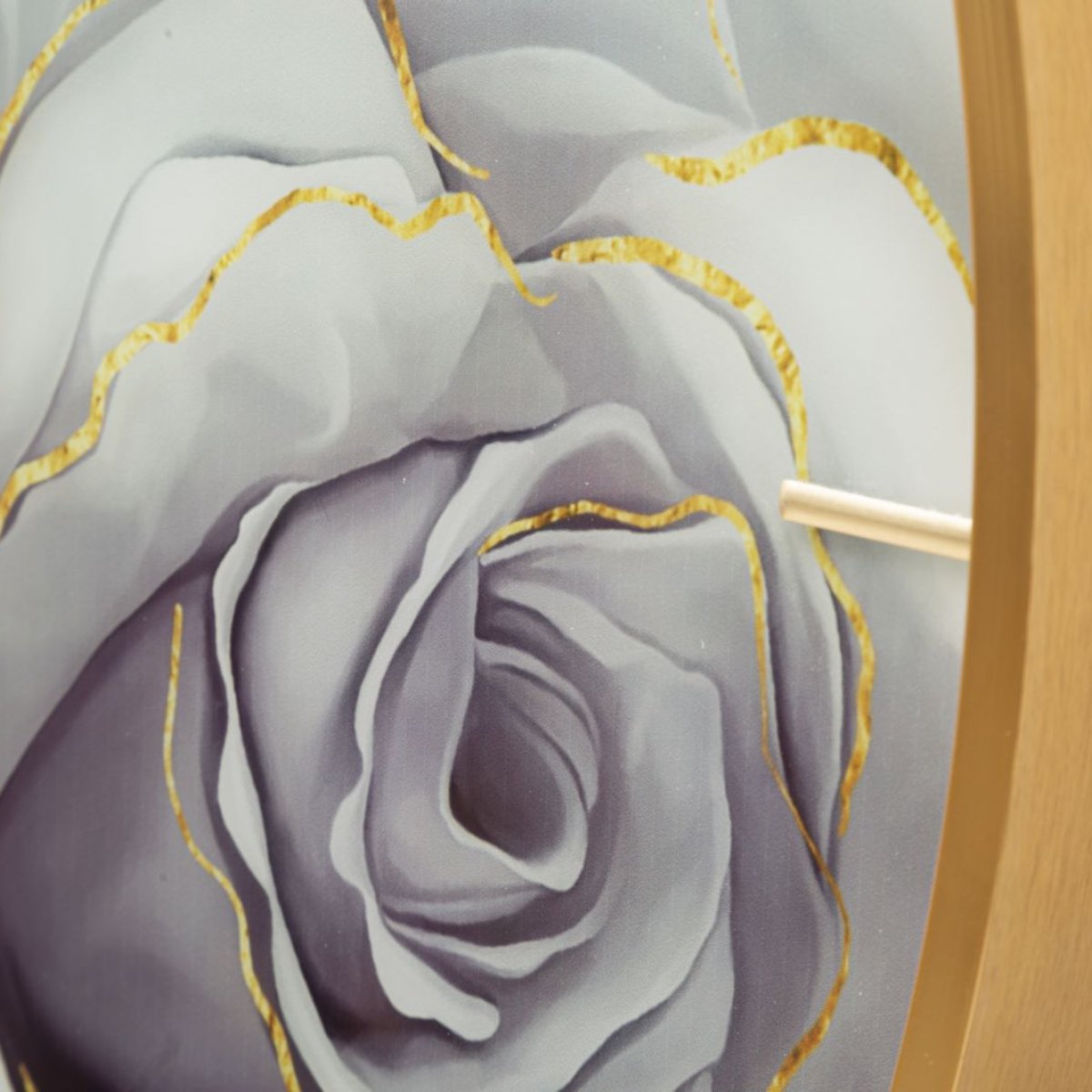 Horloge murale 60 cm Rosie Doré et Gris - vue 4