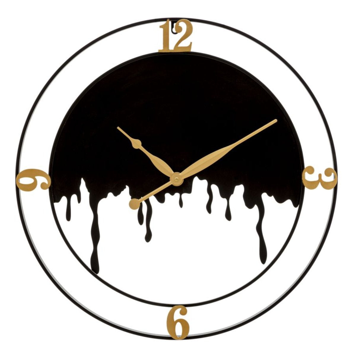 Horloge murale 66 cm Amadeo Noir et Doré - vue 2