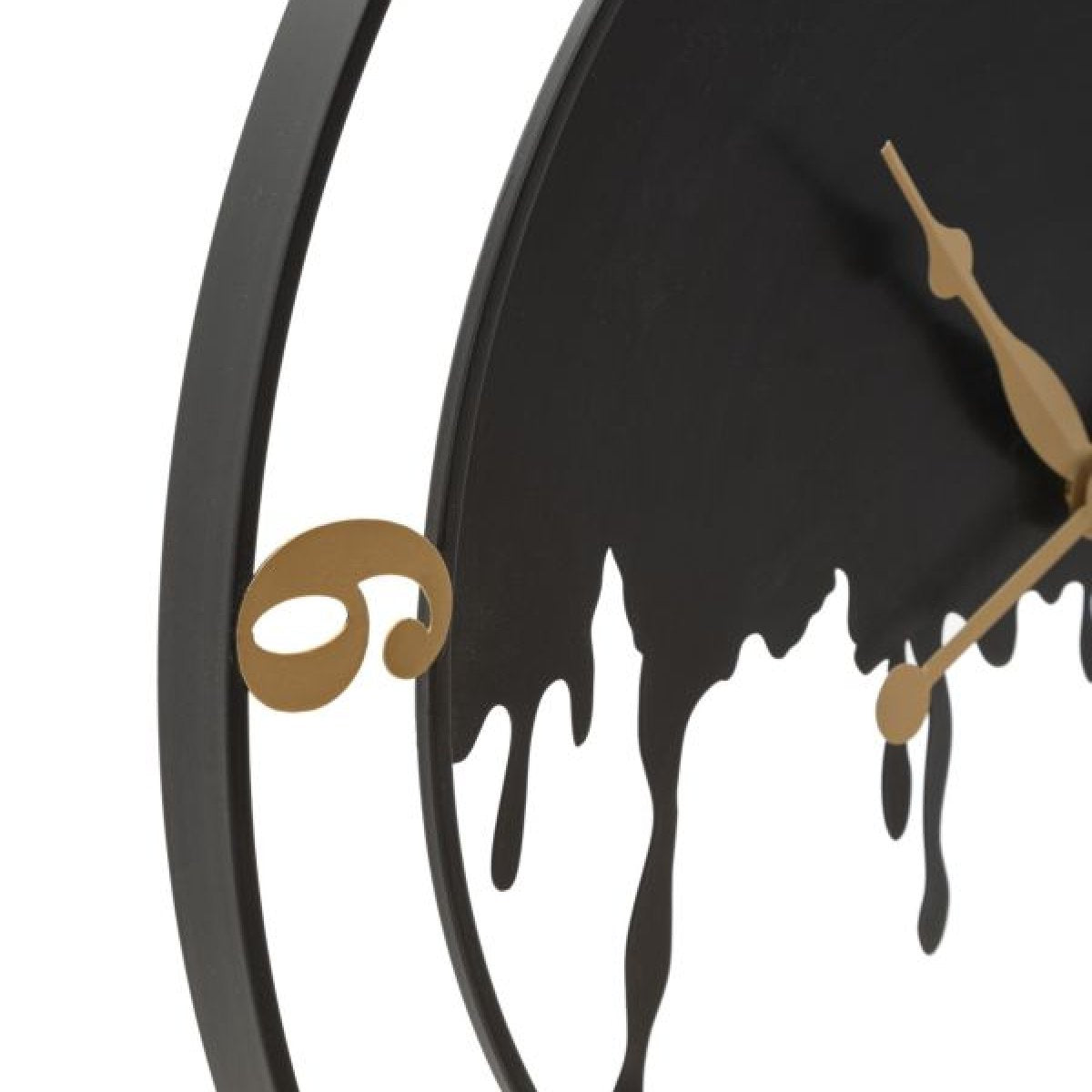 Horloge murale 66 cm Amadeo Noir et Doré - vue 5