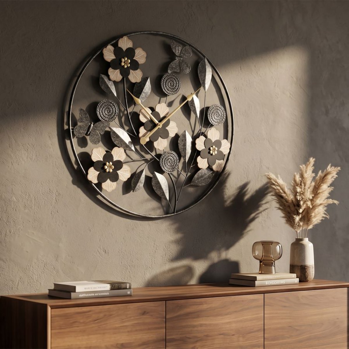 Horloge murale 67 cm Margaret Noir