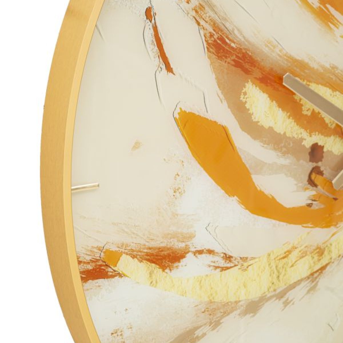 Horloge murale 80 cm Millie Orange et Blanc - vue 3