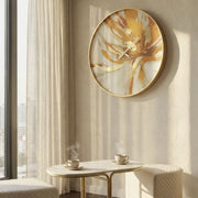 Horloge murale 80 cm Millie Orange et Blanc