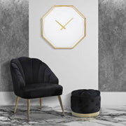 Horloge murale Cordelia Doré et Blanc 56 cm