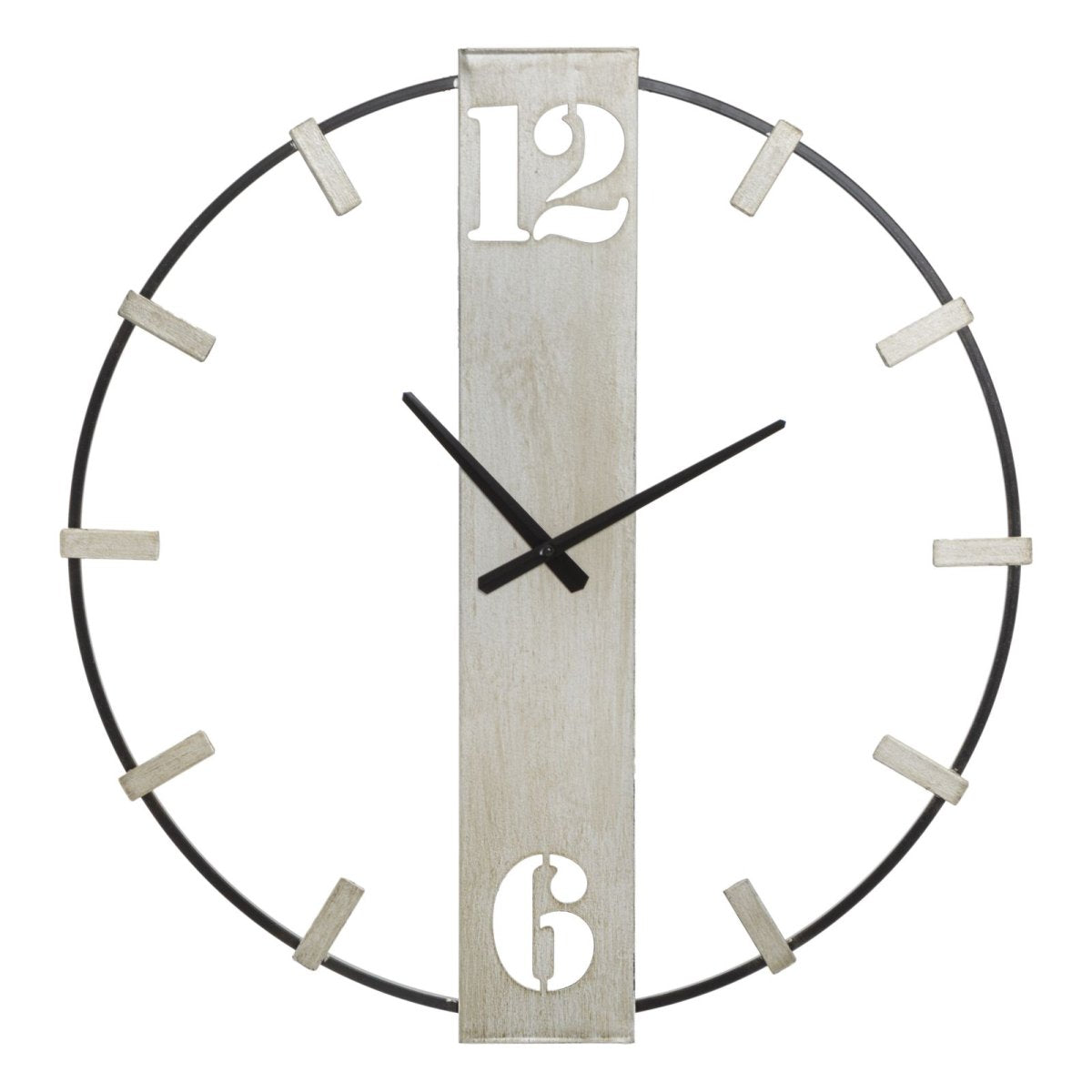 Horloge murale 61 cm Silver Noir et Argenté - vue 2