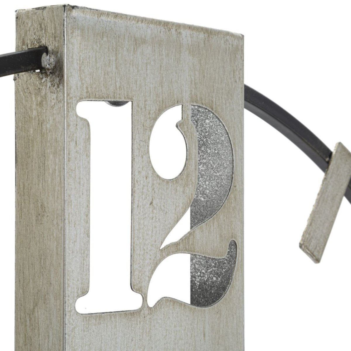 Horloge murale 61 cm Silver Noir et Argenté - vue 4