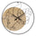 Horloge murale 60 cm visage de profil Ponoma Bois et Noir