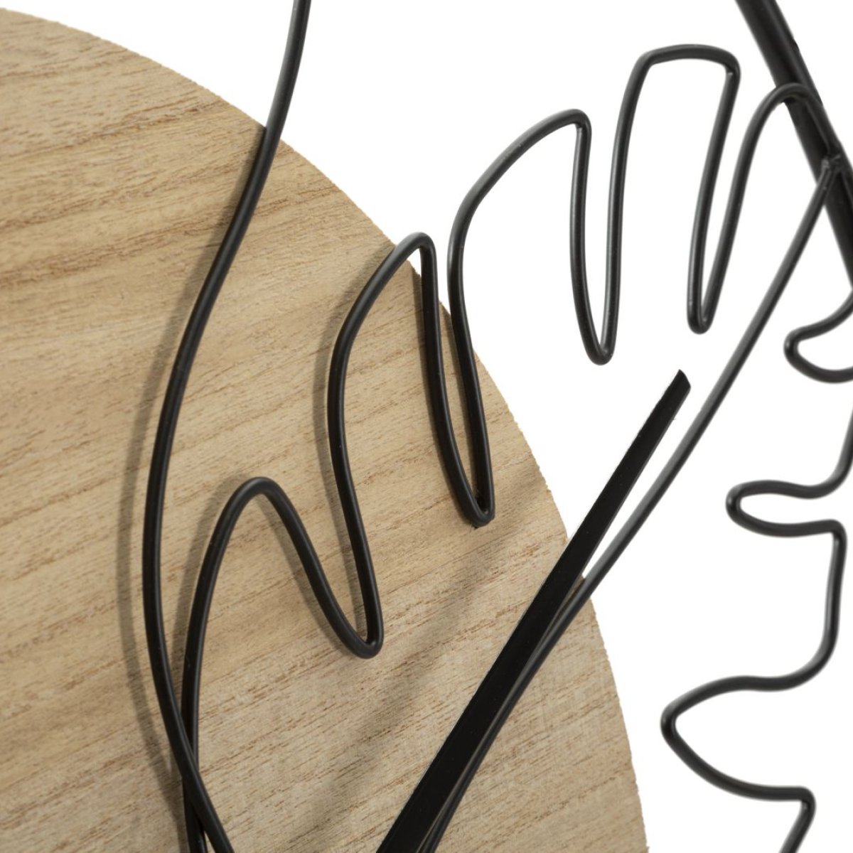 Horloge murale 60 cm visage de profil Ponoma Bois et Noir - vue 5