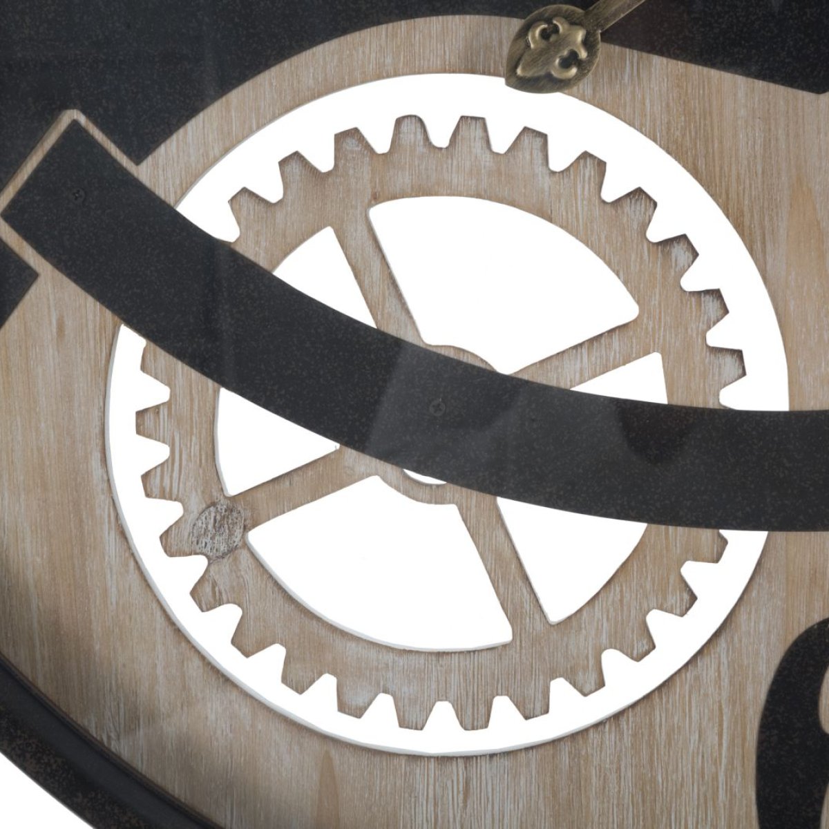 Horloge murale 67 cm Archibald Noir et Marron - vue 5