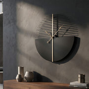 Horloge murale 60 cm Galileo Noir et Doré