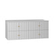Meuble double vasque encastrée 120cm Izae Blanc