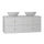 Meuble double vasque 120cm Izae Blanc