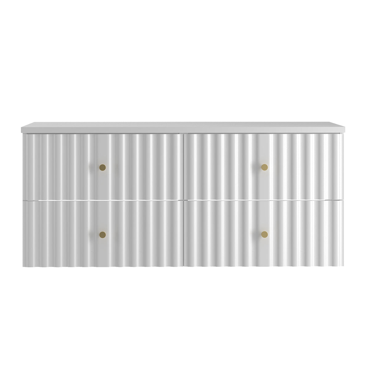 Meuble double vasque 120cm Izae Blanc - vue 2