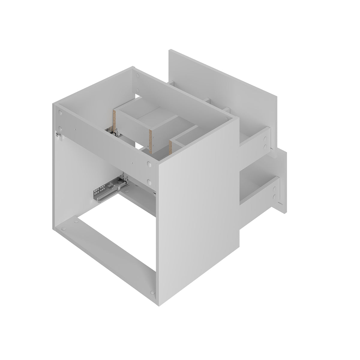 Meuble double vasque 120cm Izae Blanc - vue 4