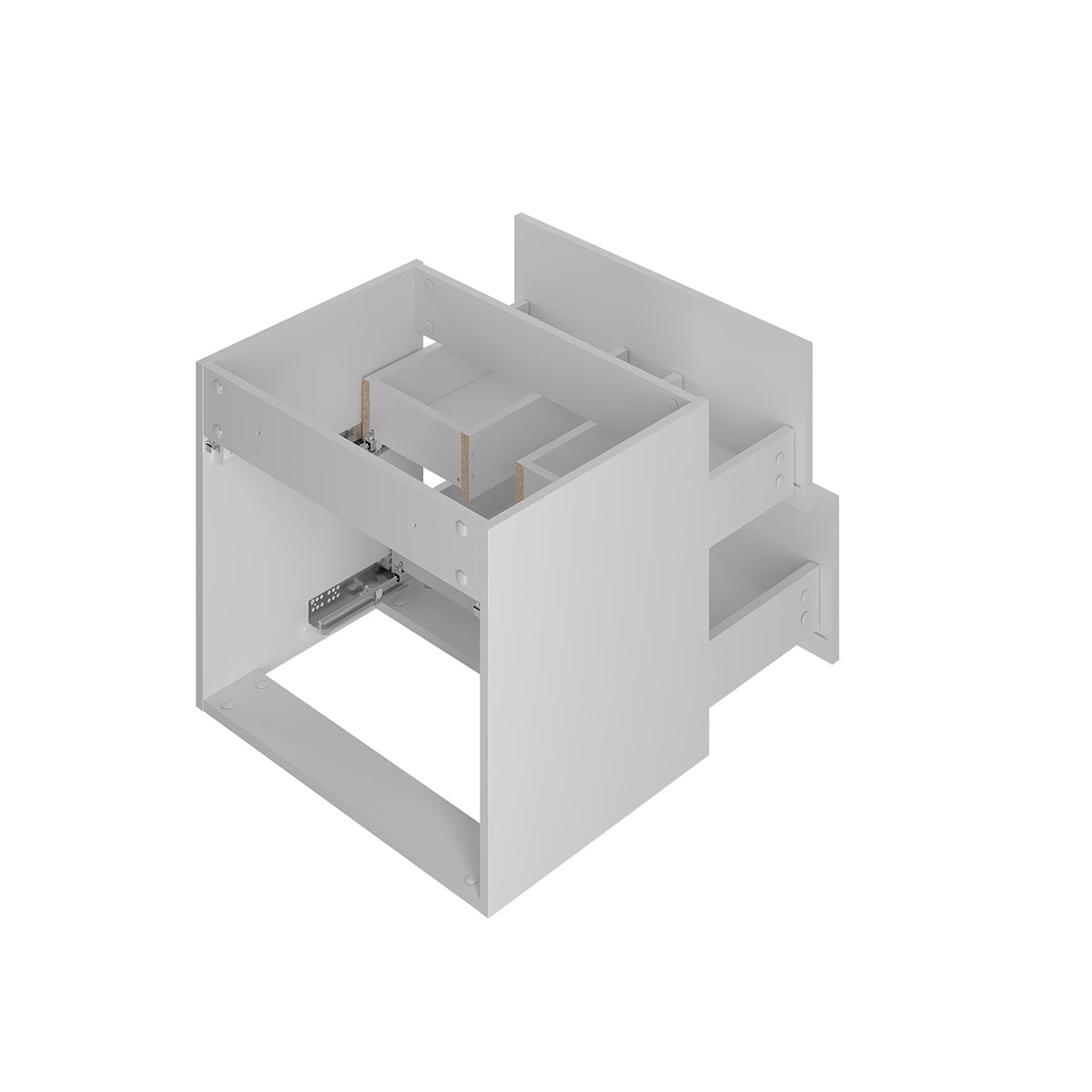 Meuble sous-vasque 120cm Izae Blanc - vue 4