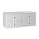 Meuble sous-vasque 120cm plan de toilette Izae Blanc