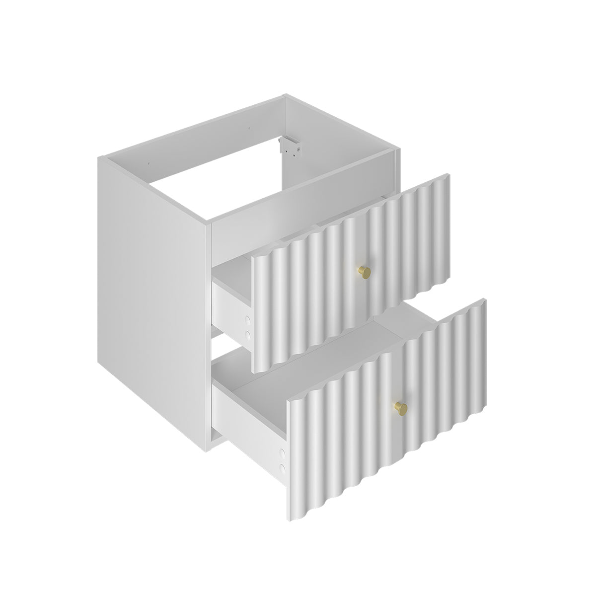 Meuble sous-vasque 120cm plan de toilette Izae Blanc - vue 3
