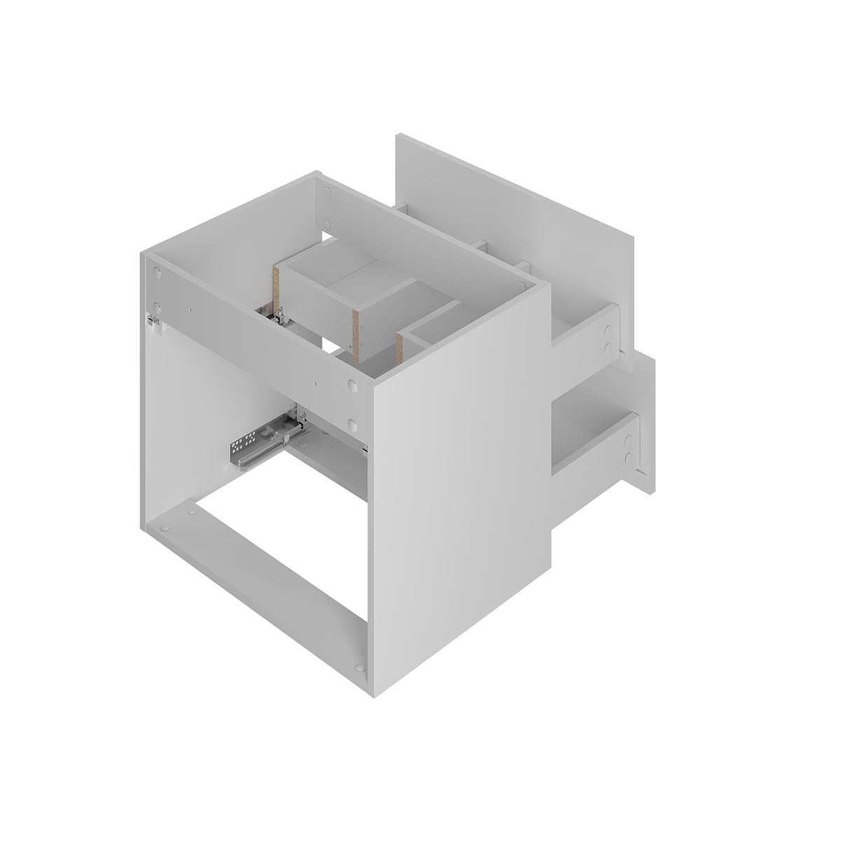 Meuble sous-vasque 120cm plan de toilette Izae Blanc - vue 4