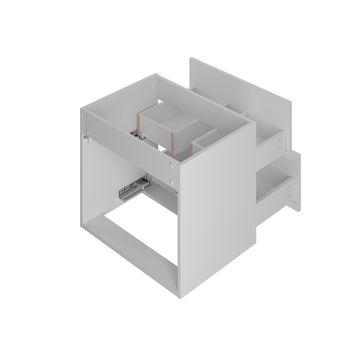 Meuble sous-vasque 60cm Izae Blanc - vue 4
