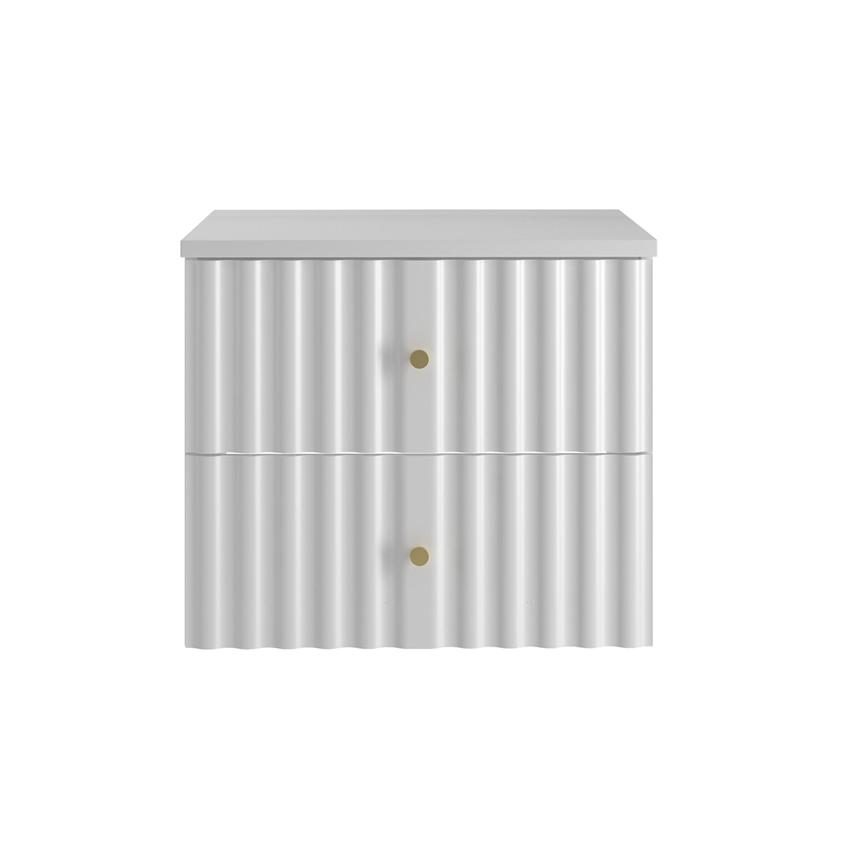 Meuble sous-vasque 60cm plan de toilette Izae Blanc - vue 2