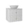 Meuble simple vasque 60cm Izae Blanc
