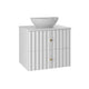 Meuble simple vasque 60cm Izae Blanc
