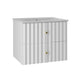 Meuble simple vasque encastrée 60cm Izae Blanc