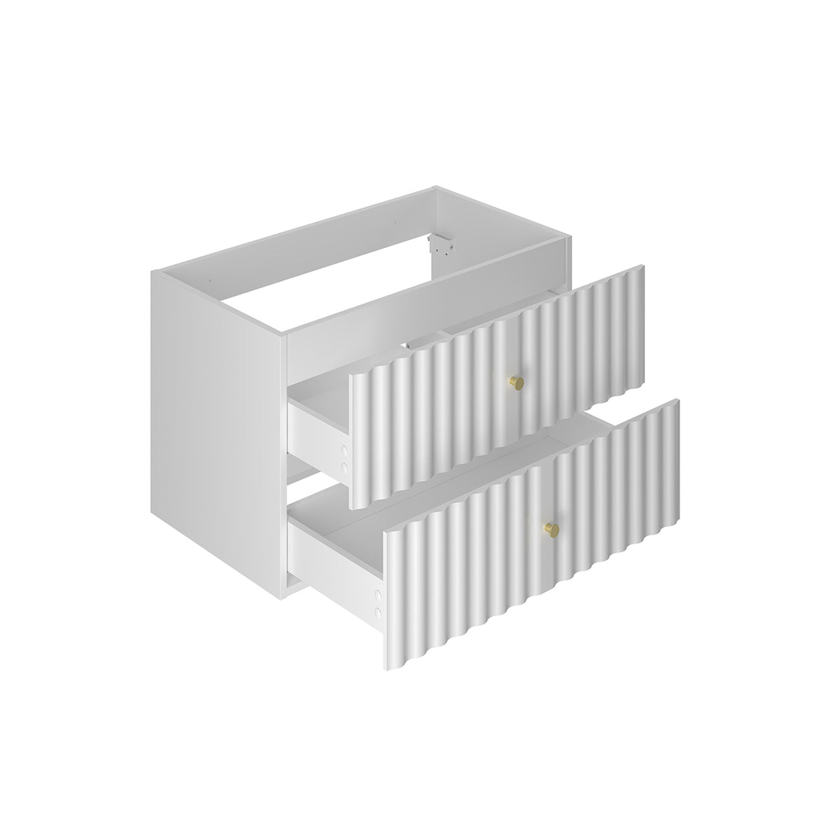 Meuble sous-vasque 80cm Izae Blanc - vue 3