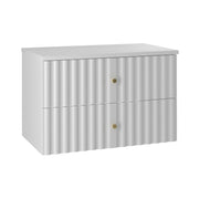 Meuble sous-vasque 80cm plan de toilette Izae Blanc