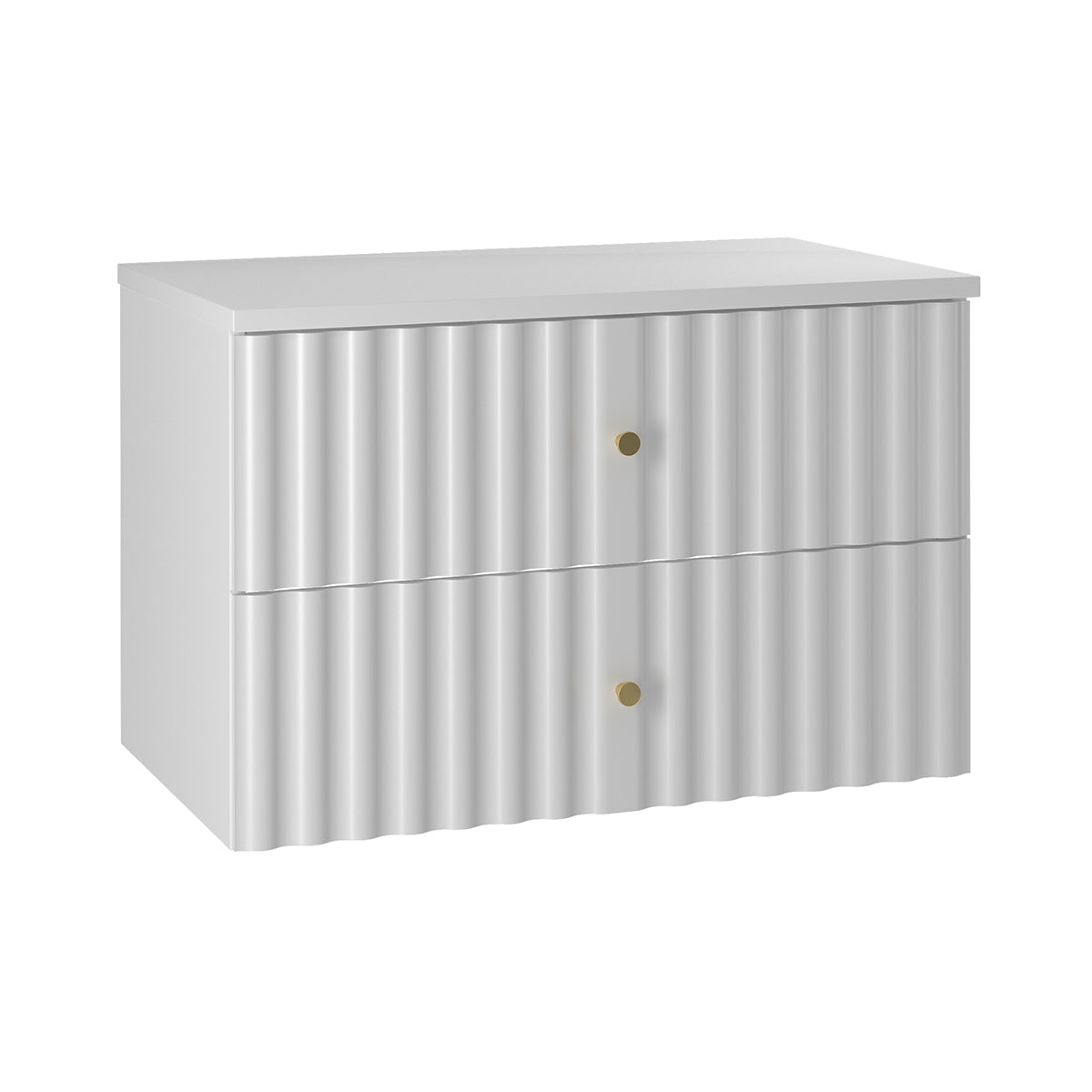 Meuble sous-vasque 80cm plan de toilette Izae Blanc