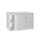Meuble sous-vasque 80cm 2 niches plan de toilette Izae Blanc
