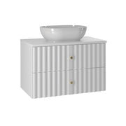 Meuble simple vasque 80cm Izae Blanc