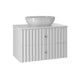 Meuble simple vasque 80cm Izae Blanc