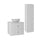 Ensemble meuble simple vasque 60cm et colonne Izae Blanc