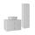 Ensemble meuble simple vasque 80cm et colonne Izae Blanc