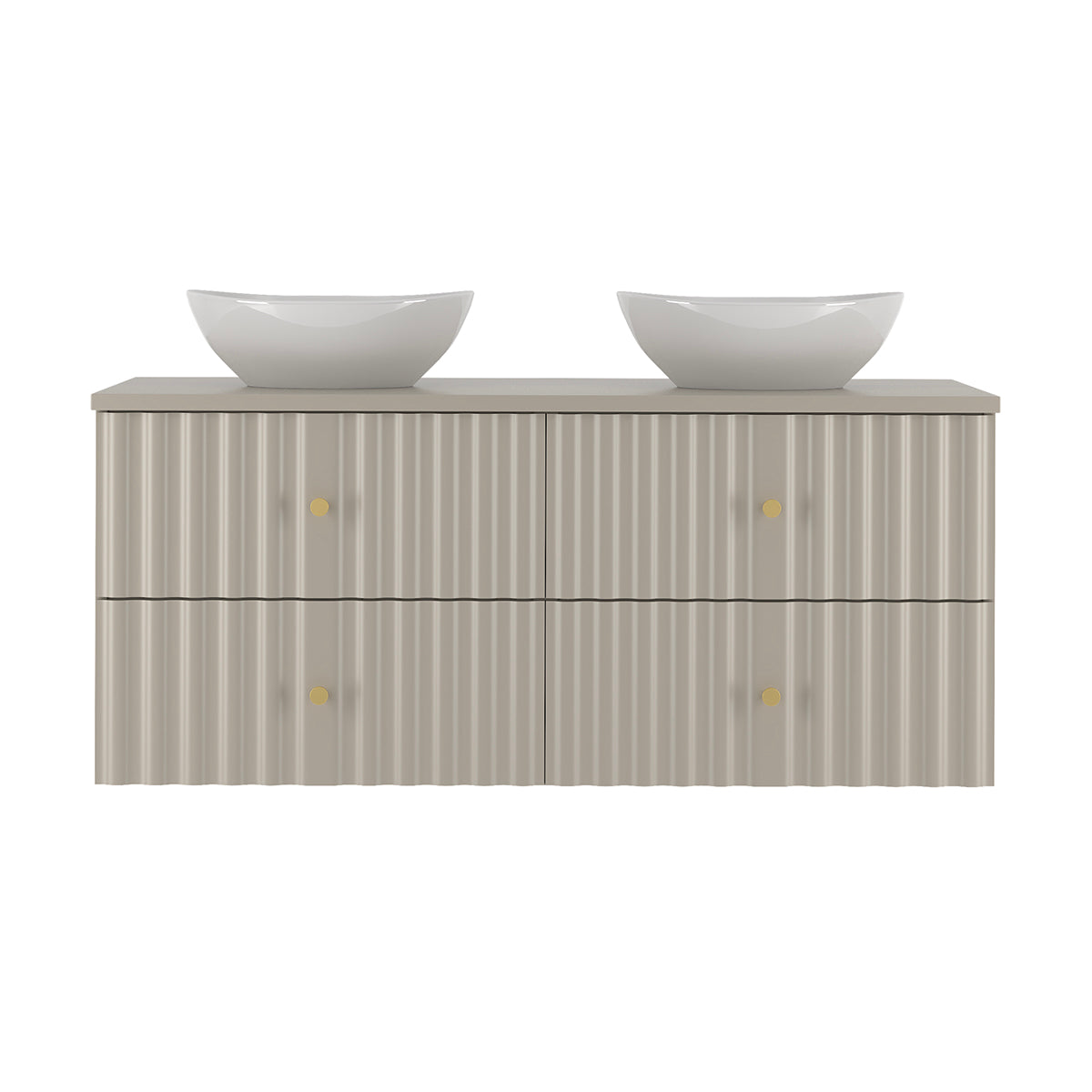 Meuble double vasque 120cm Izae Cachemire - vue 2