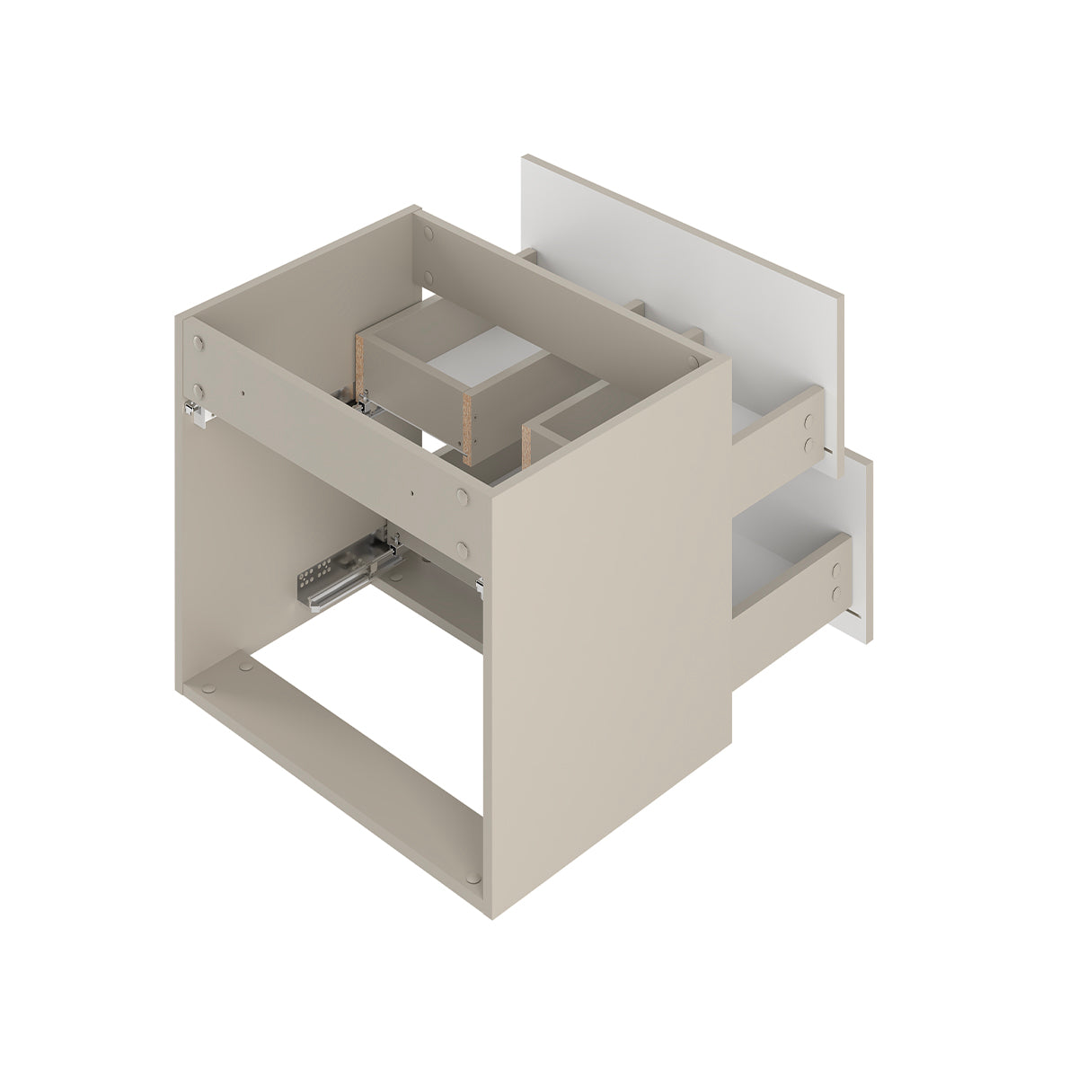 Meuble double vasque 120cm Izae Cachemire - vue 4