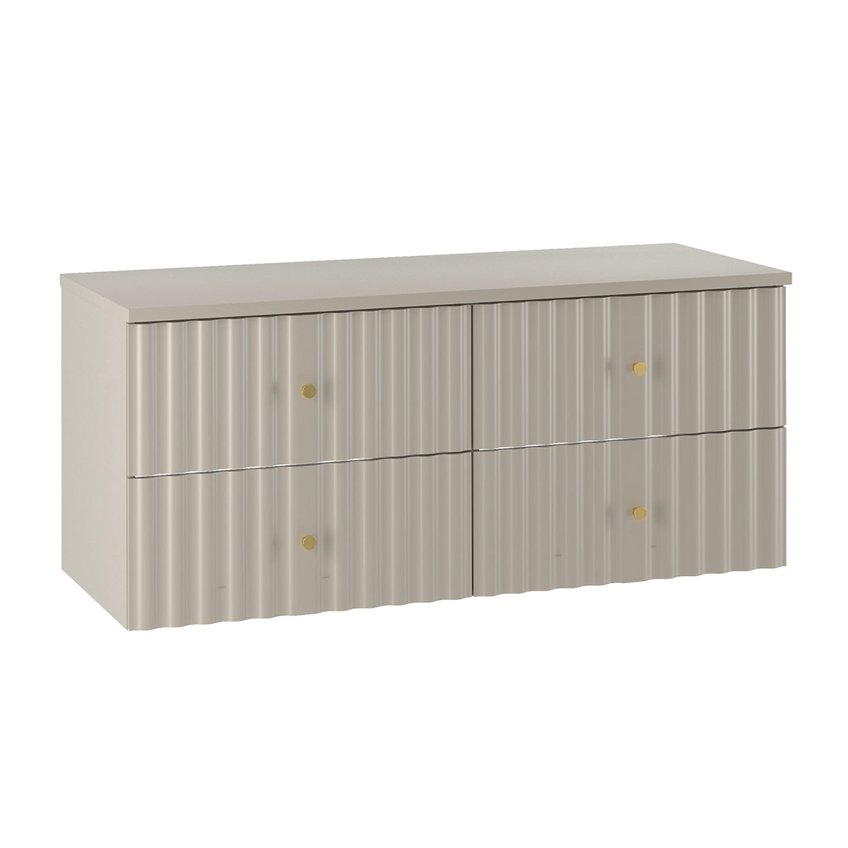 Meuble sous-vasque 120cm plan de toilette Izae Cachemire