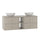 Meuble double vasque 140cm 2 niches Izae Cachemire