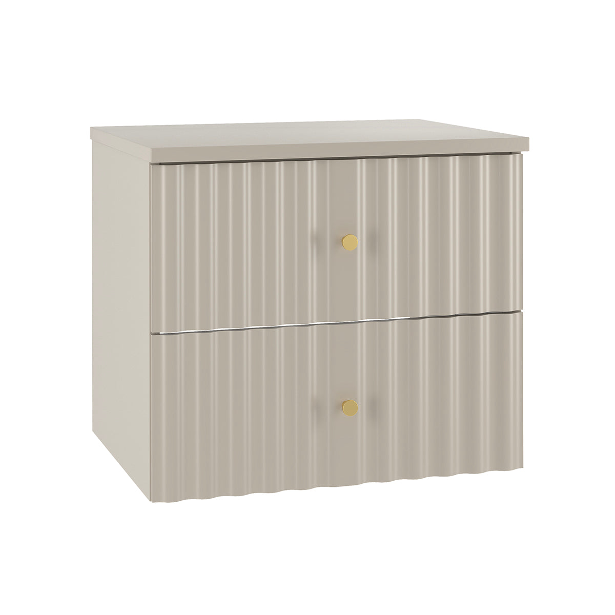 Meuble sous-vasque 60cm plan de toilette Izae Cachemire