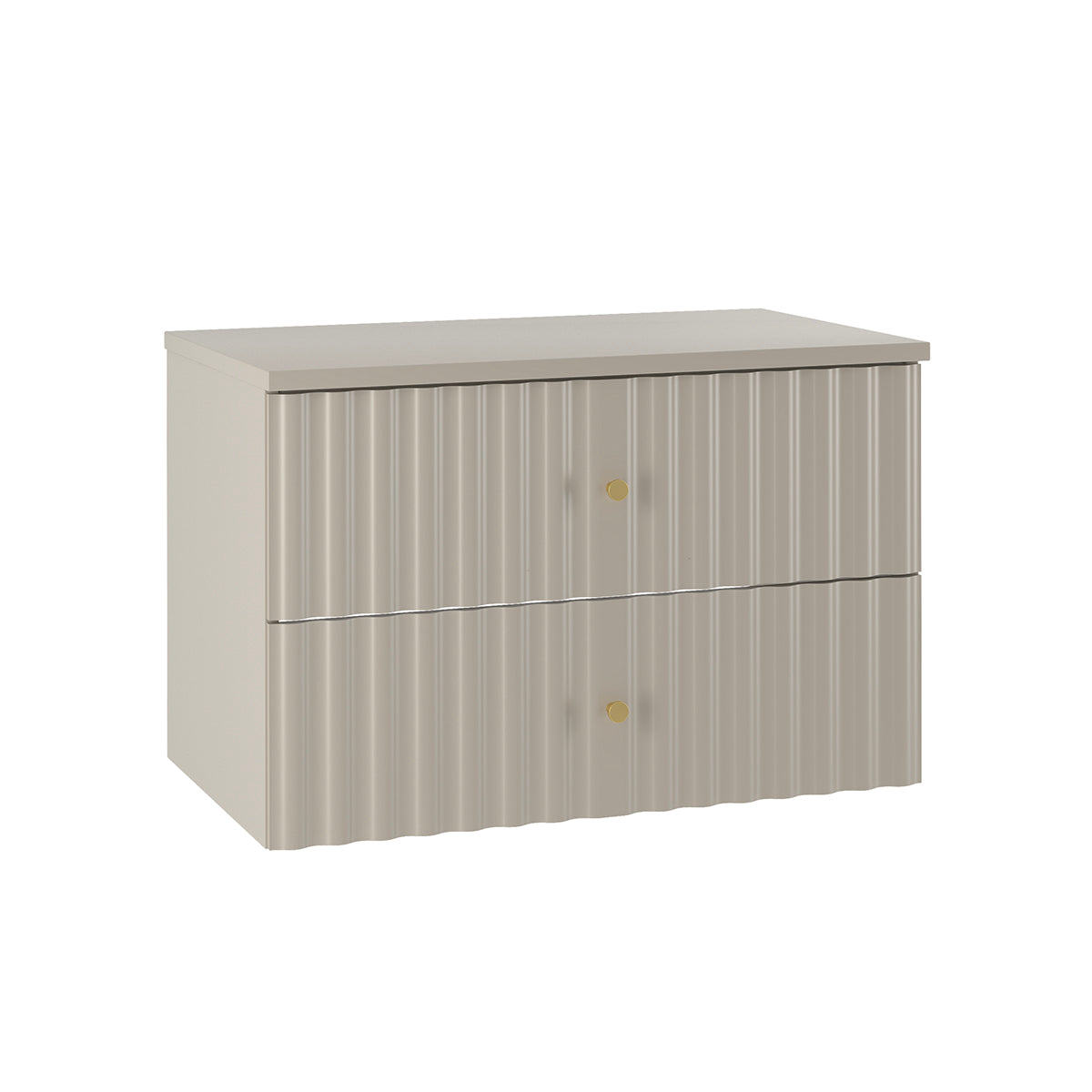 Meuble sous-vasque 80cm plan de toilette Izae Cachemire