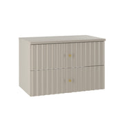 Meuble sous-vasque 80cm plan de toilette Izae Cachemire